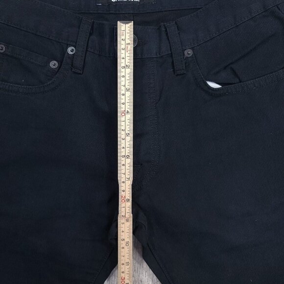 Baldwin Jeans Mens 29x32 The Slim Straight Corduroy Black Samuel USA Made - Picture 6 of 10